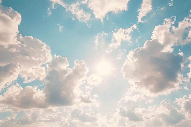 ぼんやりしたパステル色の甘い夢のような雲の背景