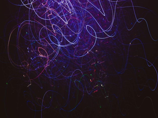 Blur purple swirly lines fairy lights sparkles