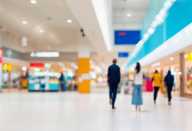 Blur shopping mall abstract background