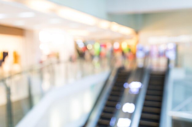 Blur view of shopping mall