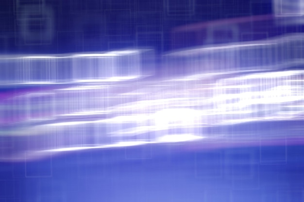 размытый абстрактный / синий фиолетовый градиент фона квадратный боке, красивый технологический современный фон, размытые линии абстрактный серый