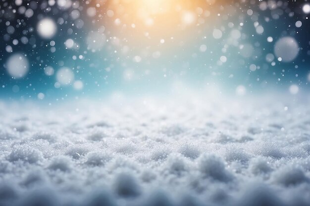 Фото Размытый абстрактный праздничный рождественский фон зимняя праздничная текстура снег падает снег