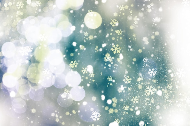 ぼんやりした抽象的な祝祭的なクリスマスの背景 冬の休日の質感