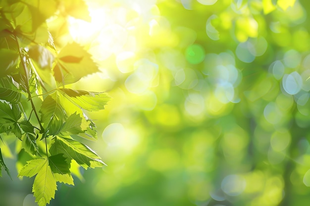 A blurred background of green trees and foliage