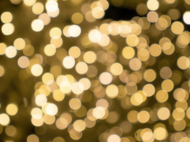 Blurred Background of light, in yellow color. Bokeh Warm Tone.