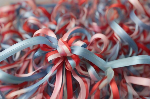 Photo blurred background of ribbons