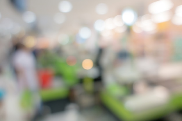 Blurred background : Supermarket