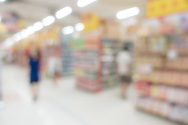 Blurred background : Supermarket