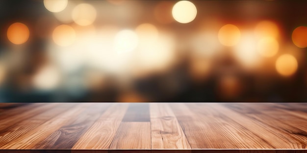 Blurred background and table surface