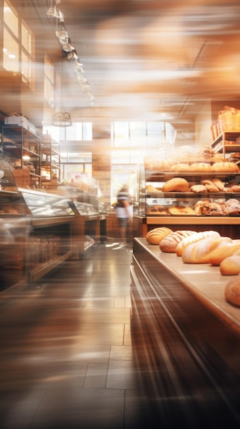 Blurred Bakery Interior Defocused