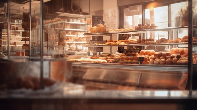 Blurred Bakery Interior