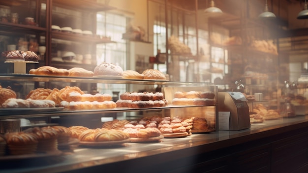 Blurred Bakery Interior