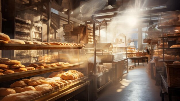 Blurred Bakery Interior