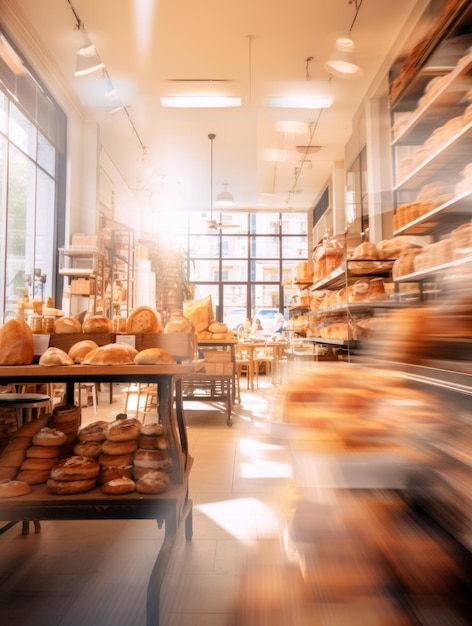 Blurred Bakery Interior