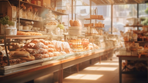 Blurred Bakery Interior