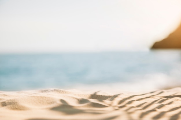 Photo blurred beach background