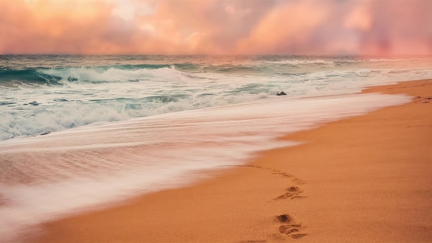 Blurred beach background