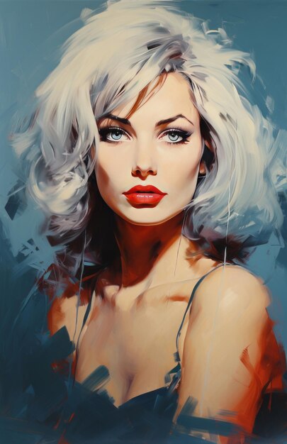 Photo blurred beauties exploring the artistic collaboration of debbie harry and gil elvgren