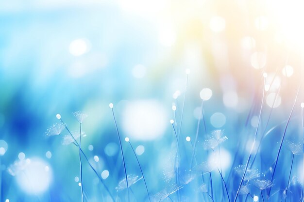 Blurred blue summer background