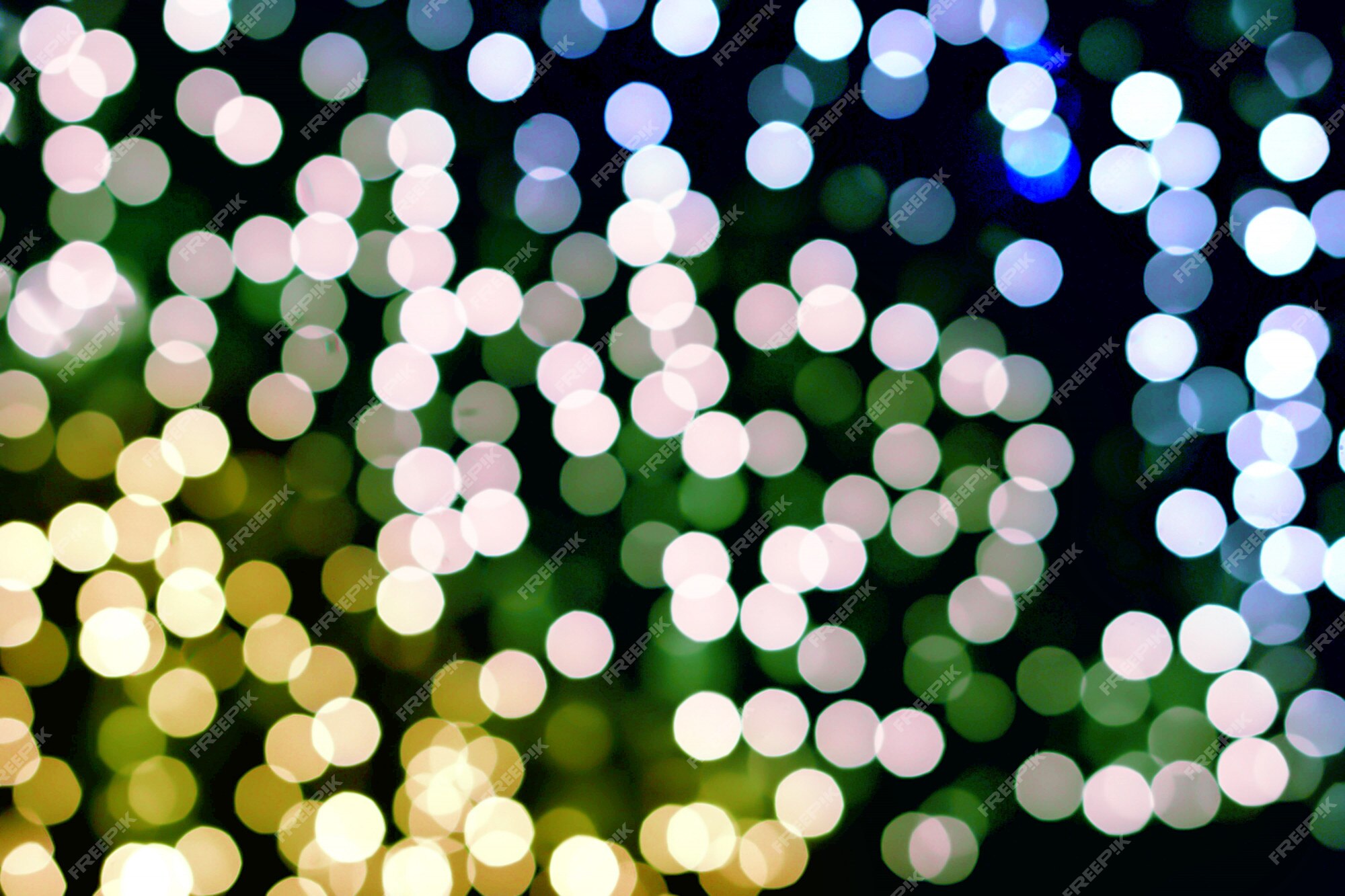 Premium Photo | Blurred and bokeh of cool colors tone led lighting in full  screen and black background.