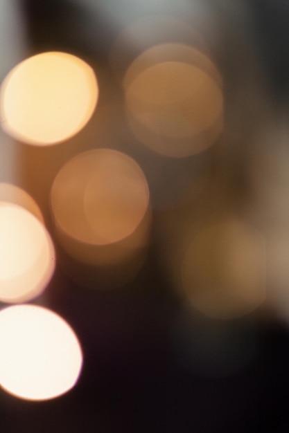 Photo blurred bokeh of glowing garland for background