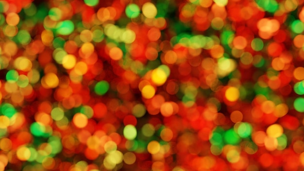 흐릿한 보케 빛 배경 크리스마스 및 새해 휴일 템플릿