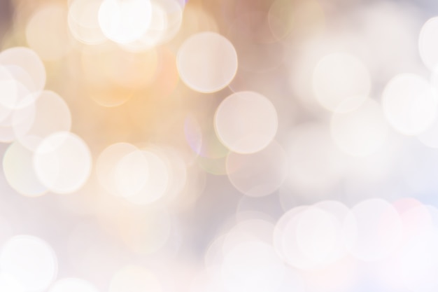 Photo blurred bokeh light in warm tone background