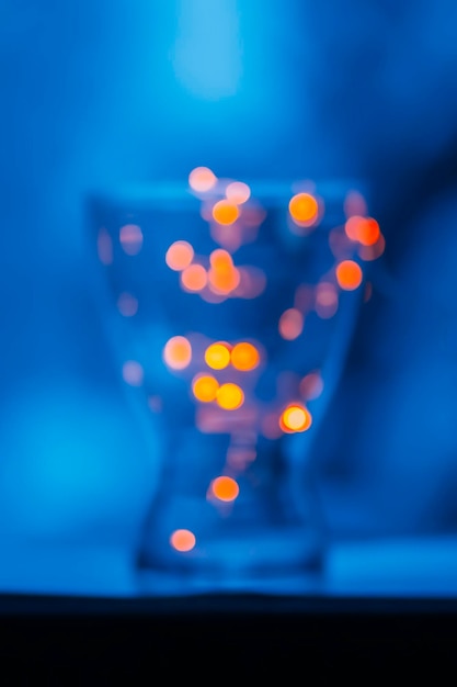 Photo blurred bokeh lights