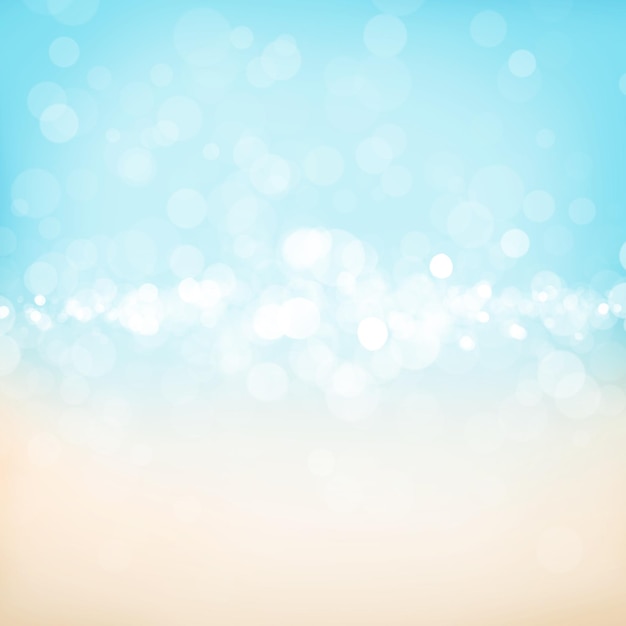 Blurred bokeh nature background with sea cost