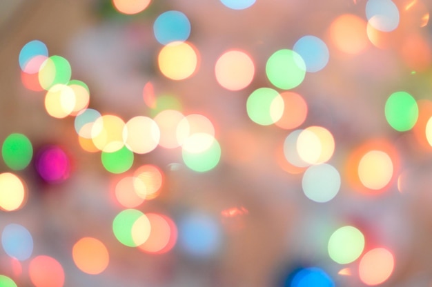 Blurred bokeh style backlights