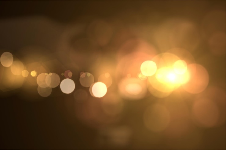 Photo blurred bokeh style backlights