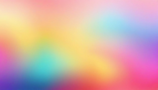 Blurred bright colors mesh background Colorful rainbow gradient Smooth blend banner template