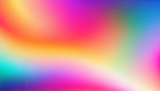 Blurred bright colors mesh background Colorful rainbow gradient Smooth blend banner template