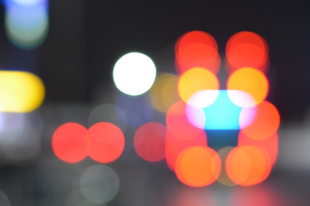 blurred car light bokeh background