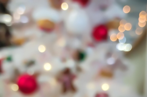 Photo blurred christmas tree background