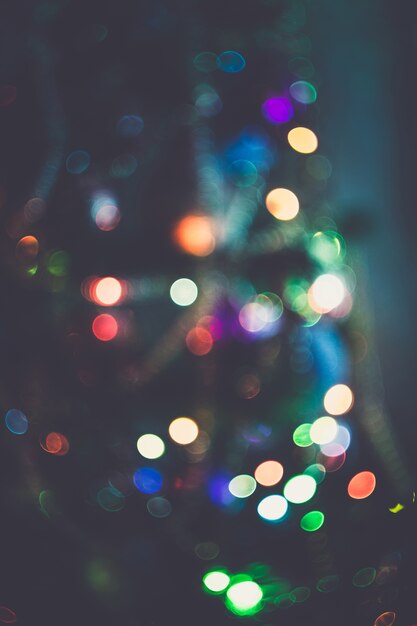 Blurred Christmas Tree Garland