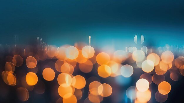 Blurred city lights background city work daily routine night job concept