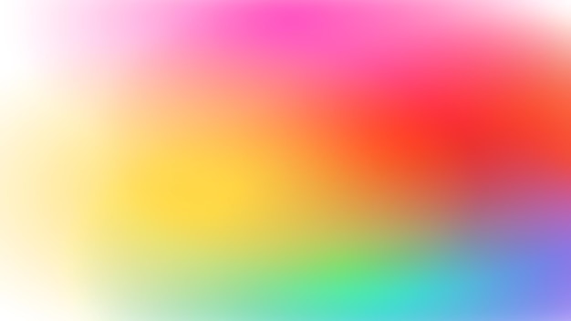 Sfondo astratto colorato sfocato transizioni lisce di colori iridescenti gradiente colorato sfondo arcobaleno