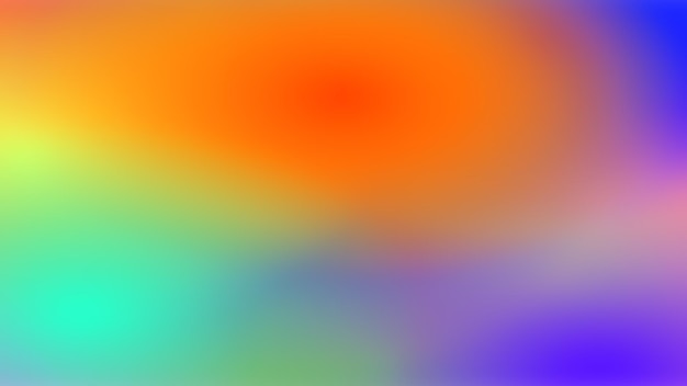 Blurred colored abstract background Smooth transitions of iridescent colors Colorful gradient Rainbow backdrop