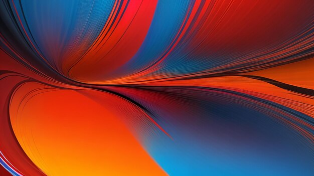 Blurred colorful gradient with red orange and blue background