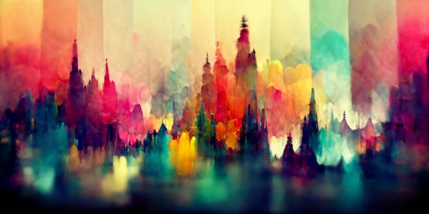 Blurred colorful wallpaper background