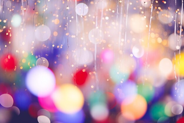 Photo blurred colourful new year background with copy space