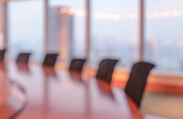 Blurred conference room