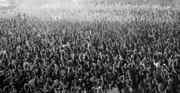 Photo blurred crowd at a concert