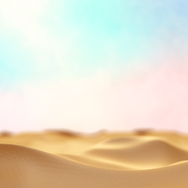 Blurred desert sand close up