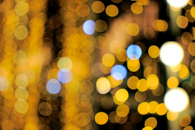 Blurred focus bokeh of Decorative lights