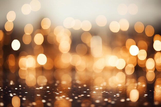 Blurred golden light for abstract background