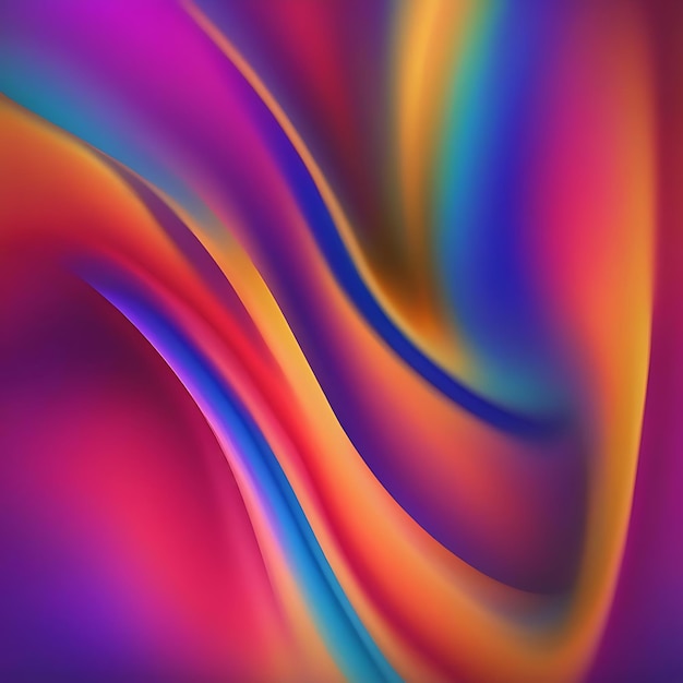 Blurred gradient abstract background with vivid primary colors