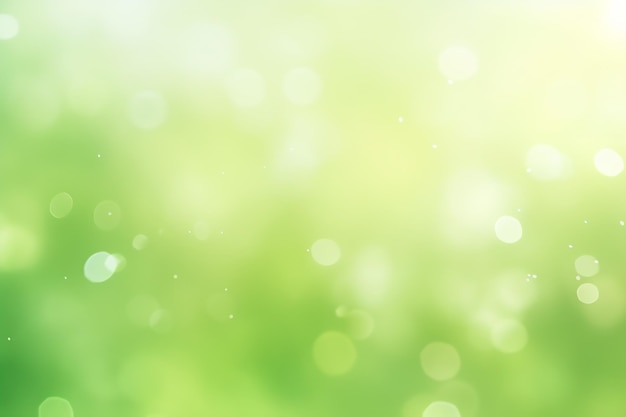 Blurred green background with white dots