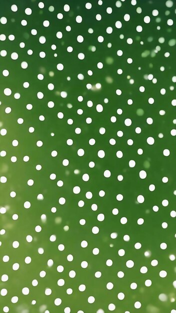 Blurred green background with white dots